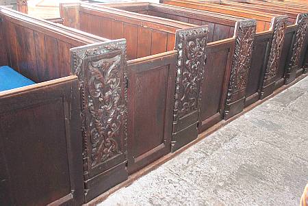 Sandford - Details of the bench ends